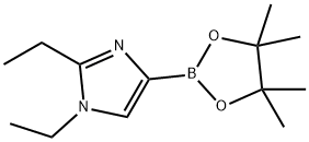 1,2-diethyl-4-(4,4,5,5-tetramethyl-1,3,2-dioxaborolan-2-yl)-1H-imidazole Struktur