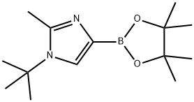 1-(tert-butyl)-2-methyl-4-(4,4,5,5-tetramethyl-1,3,2-dioxaborolan-2-yl)-1H-imidazole Struktur