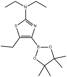 5-Ethyl-2-(diethylamino)thiazole-4-boronic acid pinacol ester Struktur