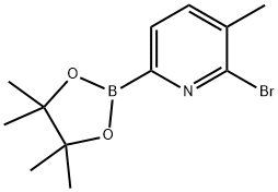 6-Bromo-5-methylpyridine-2-boronic acid pinacol ester Struktur