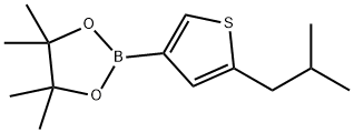 2-(iso-Butyl)thiophene-4-boronic acid pinacol ester Struktur