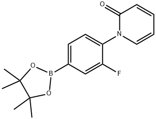 3-Fluoro-4-(1H-pyridin-2-one)phenylboronic acid pinacol ester Struktur