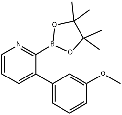 3-(3-Methoxyphenyl)pyridine-2-boronic acid pinacol ester Struktur