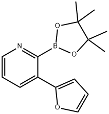 3-(2-Furyl)pyridine-2-boronic acid pinacol ester Struktur