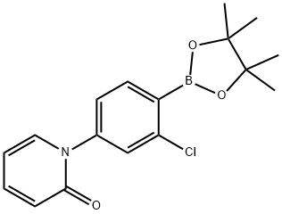 2-Chloro-4-(1H-pyridin-2-one)phenylboronic acid pinacol ester Struktur