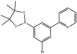 3-(Pyridin-2-yl)-5-bromophenylboronic acid pinacol ester Struktur