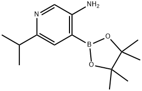 3-Amino-6-(iso-propyl)pyridine-4-boronic acid pinacol ester Struktur