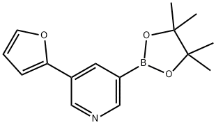 5-(2-Furyl)pyridine-3-boronic acid pinacol ester Struktur