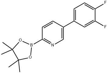 5-(3,4-Difluorophenyl)pyridine-2-boronic acid pinacol ester Struktur