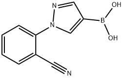 1-(2-Cyanophenyl)-1H-pyrazole-4-boronic acid Struktur