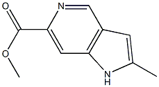 methyl 2-methyl-1H-pyrrolo[3,2-c]pyridine-6-carboxylate Struktur