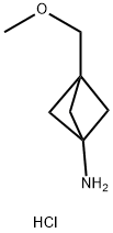 3-(methoxymethyl)bicyclo[1.1.1]pentan-1-amine hydrochloride Struktur