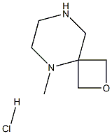 5-methyl-2-oxa-5,8-diazaspiro[3.5]nonane hydrochloride Struktur