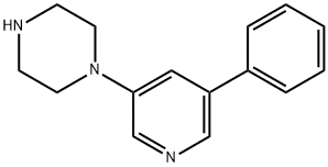 1-(5-Phenylpyridin-3-yl)piperazine Struktur