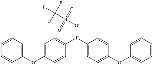 bis(4-phenoxyphenyl)iodonium trifluoromethanesulfonate Struktur