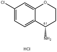 (4S)-7-CHLORO-3,4-DIHYDRO-2H-1-BENZOPYRAN-4-AMINE HYDROCHLORIDE Struktur