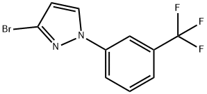 3-bromo-1-(3-(trifluoromethyl)phenyl)-1H-pyrazole Struktur