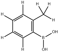 (2-(methyl-d3)phenyl-3,4,5,6-d4)boronic acid Struktur