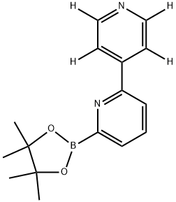 6-(4,4,5,5-tetramethyl-1,3,2-dioxaborolan-2-yl)-2,4'-bipyridine-2',3',5',6'-d4 Struktur