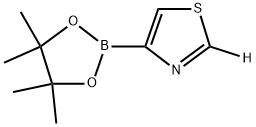 4-(4,4,5,5-tetramethyl-1,3,2-dioxaborolan-2-yl)thiazole-2-d Struktur