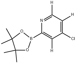 4-chloro-2-(4,4,5,5-tetramethyl-1,3,2-dioxaborolan-2-yl)pyridine-3,5,6-d3 Struktur