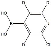 (2-chloropyridin-4-yl-3,5,6-d3)boronic acid Struktur