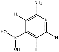 (2-aminopyridin-4-yl-3,5,6-d3)boronic acid Struktur