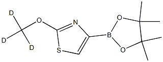 2-(methoxy-d3)-4-(4,4,5,5-tetramethyl-1,3,2-dioxaborolan-2-yl)thiazole Struktur