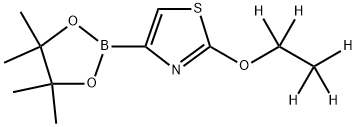 2-(ethoxy-d5)-4-(4,4,5,5-tetramethyl-1,3,2-dioxaborolan-2-yl)thiazole Struktur