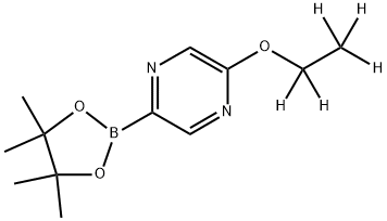 2-(ethoxy-d5)-5-(4,4,5,5-tetramethyl-1,3,2-dioxaborolan-2-yl)pyrazine Struktur