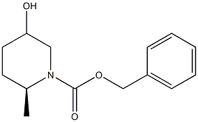 benzyl (2S)-5-hydroxy-2-methylpiperidine-1-carboxylate Struktur