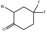 2-bromo-4,4-difluorocyclohexan-1-one Struktur