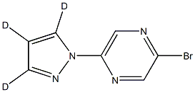 2-bromo-5-(1H-pyrazol-1-yl-d3)pyrazine Struktur