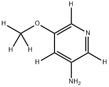 5-(methoxy-d3)pyridin-2,4,6-d3-3-amine Struktur