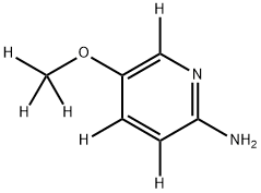 5-(methoxy-d3)pyridin-3,4,6-d3-2-amine Struktur