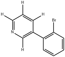 3-(2-bromophenyl)pyridine-2,4,5,6-d4 Struktur