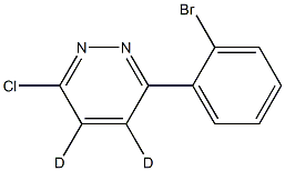 3-(2-bromophenyl)-6-chloropyridazine-4,5-d2 Struktur