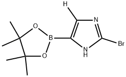 2-bromo-4-(4,4,5,5-tetramethyl-1,3,2-dioxaborolan-2-yl)-1H-imidazole-5-d Struktur