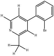 4-(2-bromophenyl)-2-(methyl-d3)pyridine-3,5,6-d3 Struktur