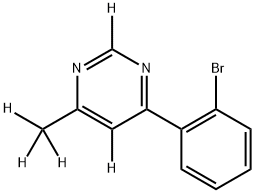 4-(2-bromophenyl)-6-(methyl-d3)pyrimidine-2,5-d2 Struktur