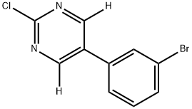 5-(3-bromophenyl)-2-chloropyrimidine-4,6-d2 Struktur