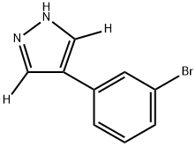 4-(3-bromophenyl)-1H-pyrazole-3,5-d2 Struktur