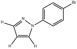 1-(4-bromophenyl)-1H-pyrazole-3,4,5-d3 Struktur