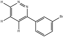 3-(3-bromophenyl)pyridazine-4,5,6-d3 Struktur