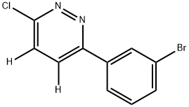 3-(3-bromophenyl)-6-chloropyridazine-4,5-d2 Struktur