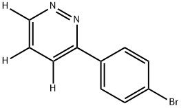 3-(4-bromophenyl)pyridazine-4,5,6-d3 Struktur