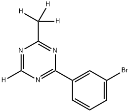 2-(3-bromophenyl)-4-(methyl-d3)-1,3,5-triazine-6-d Struktur