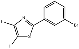 2-(3-bromophenyl)thiazole-4,5-d2 Struktur