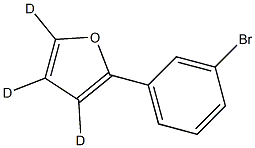 2-(3-bromophenyl)furan-3,4,5-d3 Struktur