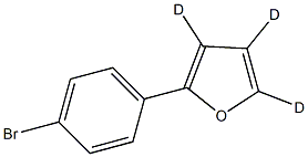 2-(4-bromophenyl)furan-3,4,5-d3 Struktur